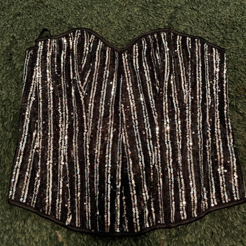 Sequin corset